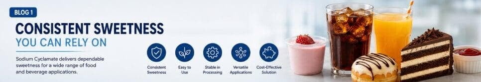 SODIUM CYCLAMATE - A SMARTER SWEETENING SOLUTION FOR MODERN FOOD MANUFACTURING (1/3)